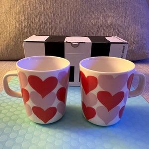 Marimekko SYDÄMET - Two Oiva Mugs
